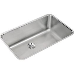 30-1/2 in. Undermount Stainless Steel Single Bowl Kitchen Sink in Lustertone