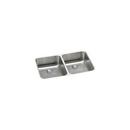 Elkay Lustrous Satin 30-3/4 x 18-1/2 in. No Hole Stainless Steel Double Bowl Undermount Kitchen Sink 