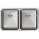 Elkay Lustrous Satin 30-3/4 x 18-1/2 in. No Hole Stainless Steel Double Bowl Undermount Kitchen Sink 