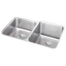 Elkay Lustertone 31-1/4 x 20-1/2 in. No Hole Stainless Steel Double Bowl Undermount Kitchen Sink 