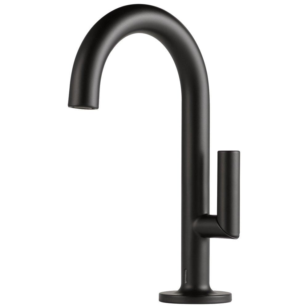 Brizo Matte Black Single Handle Monoblock Bathroom Sink Faucet 