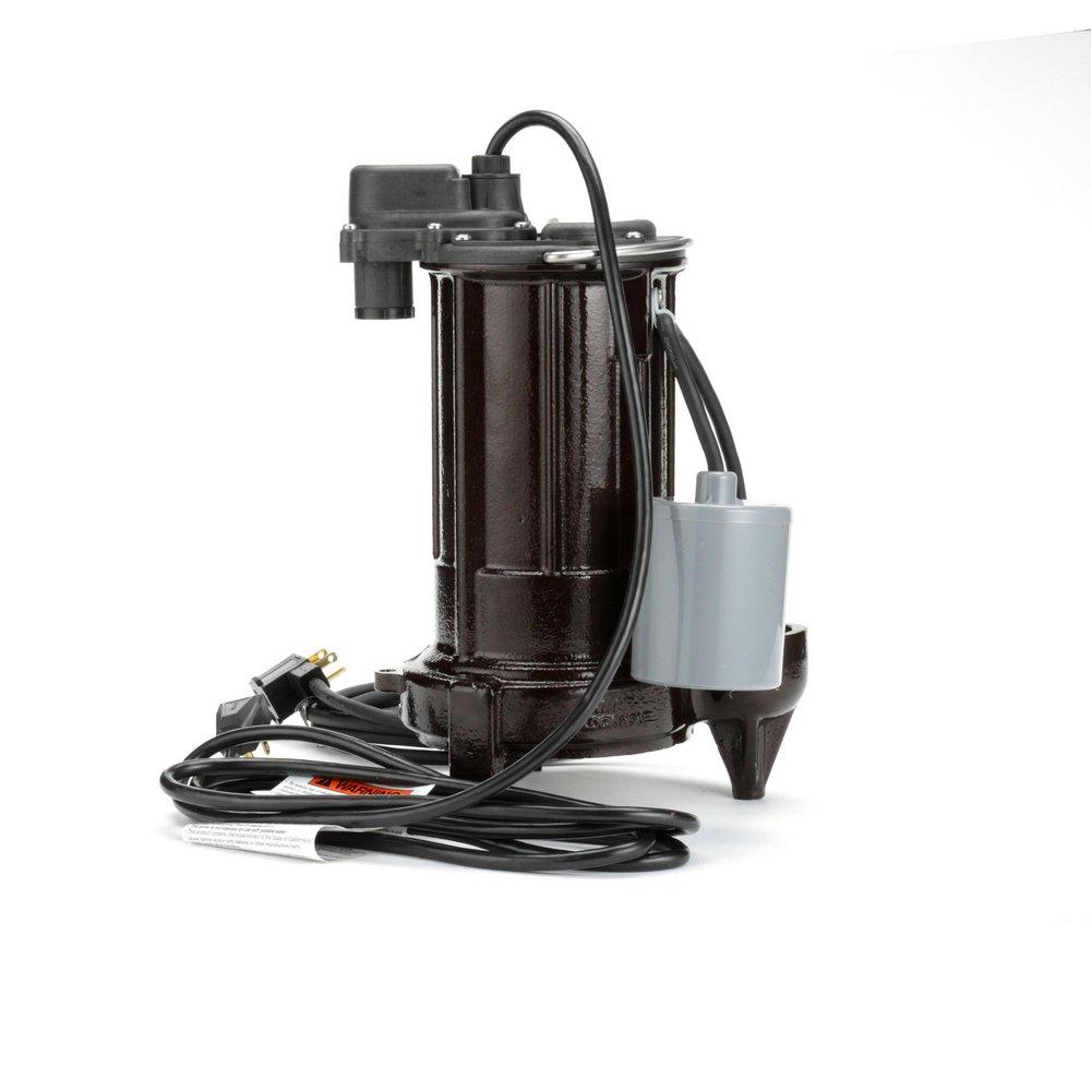 Liberty Pumps Bronze Cast Iron Submersible Effluent Sump Pump with 10 ft. Cord 