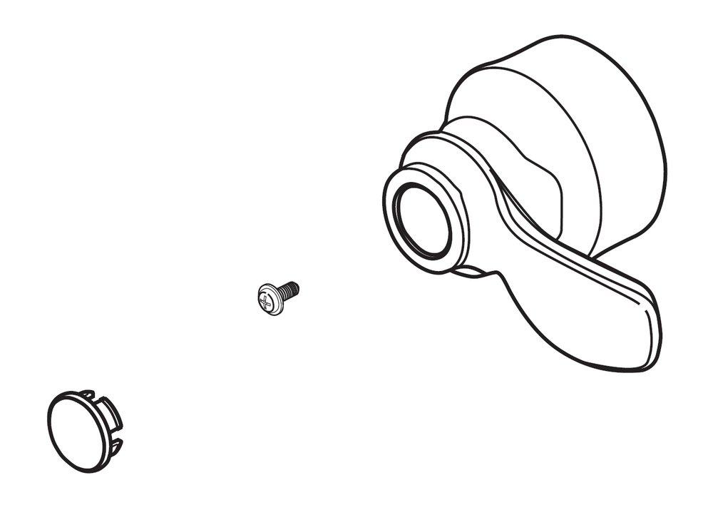 Delta Faucet Stainless Metal Handle Lever Kit 