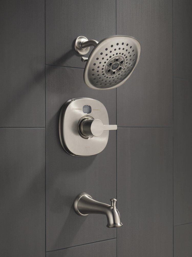 Delta Faucet Champagne Bronze Wall Mount Tub Spout Pop-Up Diverter 