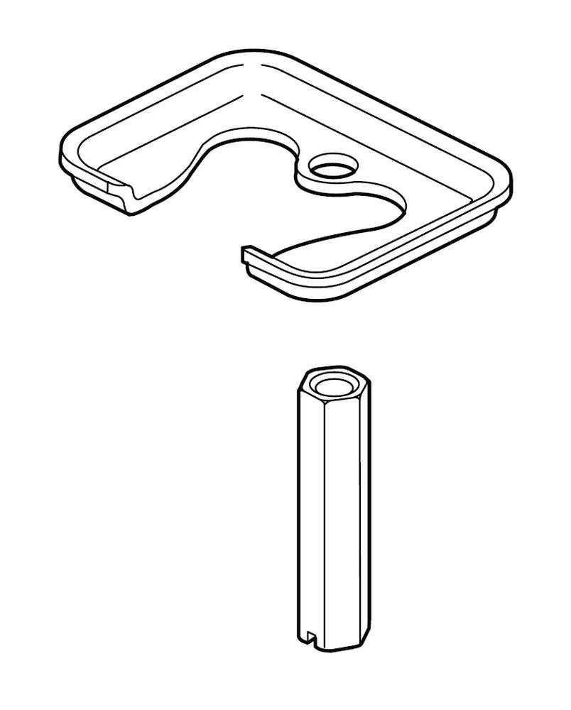 Delta Faucet Chrome Mounting Hardware *NYLA Polished Chrome 