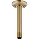 Delta Faucet Champagne Bronze 1/2 x 2-3/8 x 6 in. MNPT Brass Shower Arm and Flange 