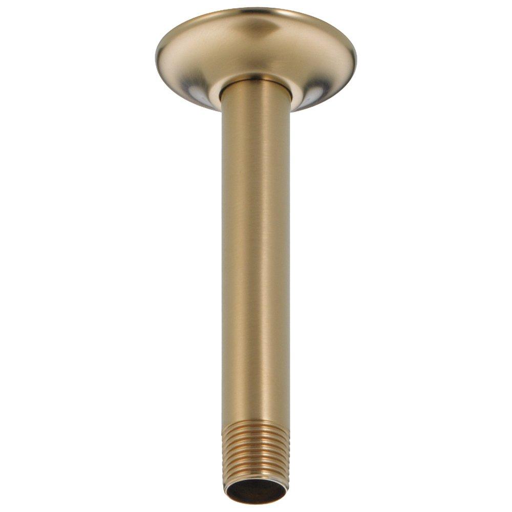 Delta Faucet Champagne Bronze 1/2 x 2-3/8 x 6 in. MNPT Brass Shower Arm and Flange 