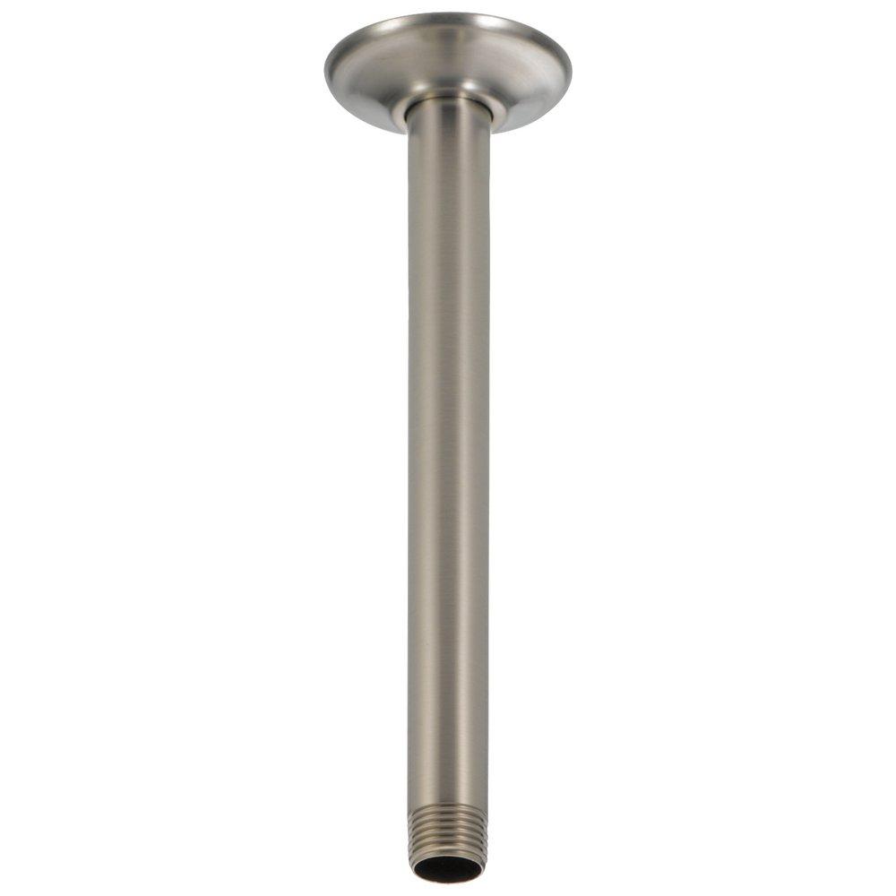 Delta Faucet Brilliance&reg; Stainless 1/2 x 10 x 2-1/2 in. Shower Arm and Flange 