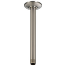 Delta Faucet Brilliance Stainless 1/2 x 10 x 2-1/2 in. NPT Brass, Metal and Stainless Steel Shower Arm and Flange 