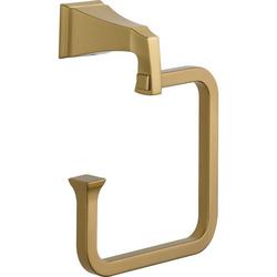 Square Open Towel Ring in Brilliance&reg; Champagne Bronze