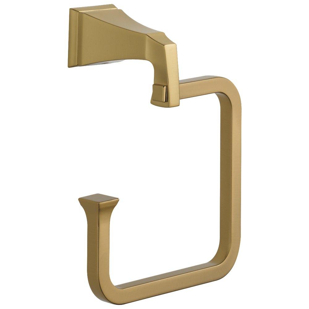 Delta Faucet Brilliance&reg; Champagne Bronze Square Open Towel Ring 