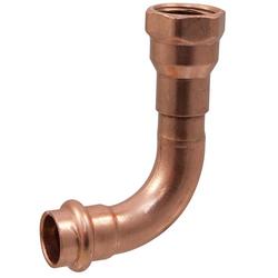1/2 in. Copper Press 90° Female Elbow