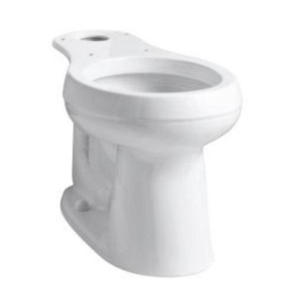 KOHLER White 1.28 gpf Round Toilet Bowl 