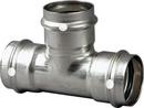 1-1/2 x 1-1/2 x 1/2 in. Press 304L Stainless Steel  Reducing Tee with FKM Sealing Element