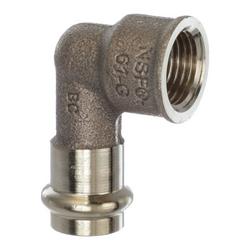 1/2 in. Press x FPT Bronze 90 Degree Elbow