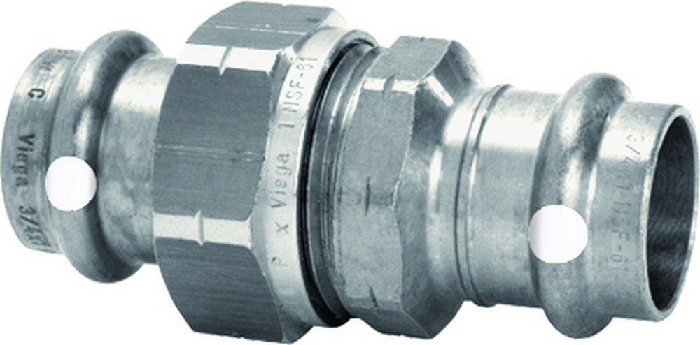 Viega Press 304L Stainless Steel Union with FKM Sealing Element 