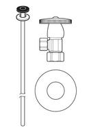 Toilet 5/8 in x 3/8 in. Supply Kit in Brushed Bronze