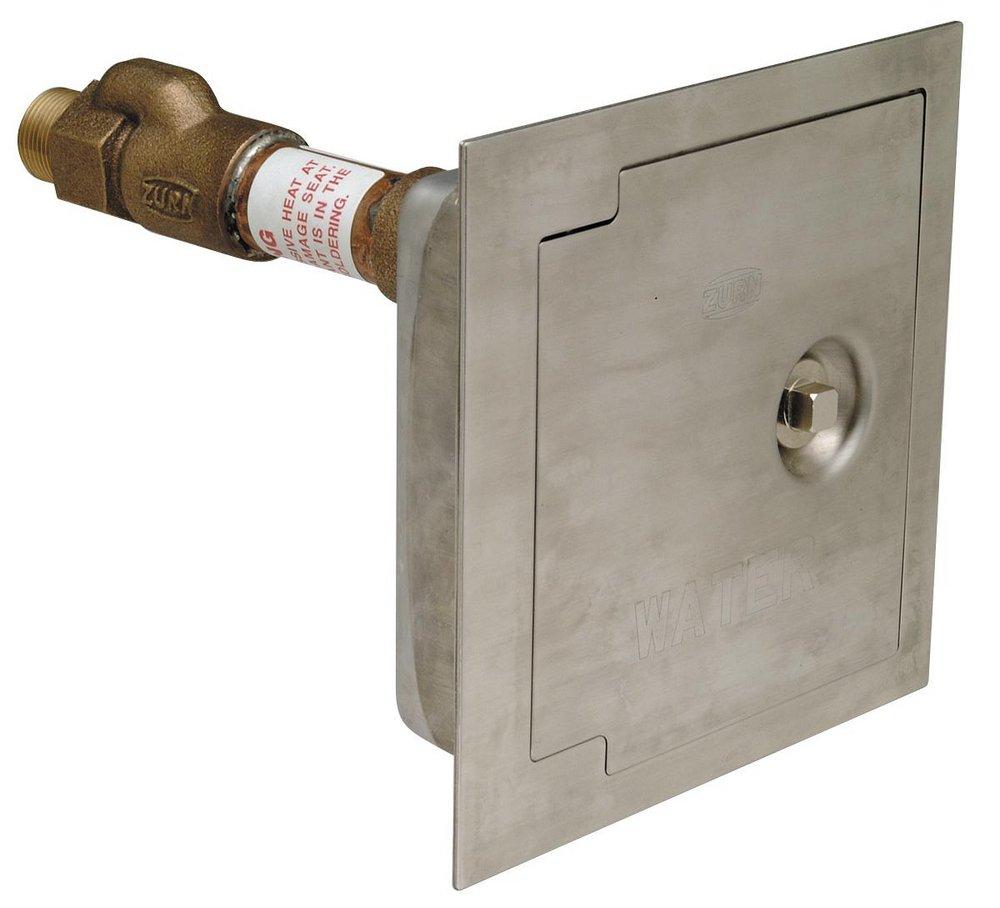 Zurn Cast Iron Stainless Steel 3/4 in. Female Solder and MPT x GHT Wall Hydrant 