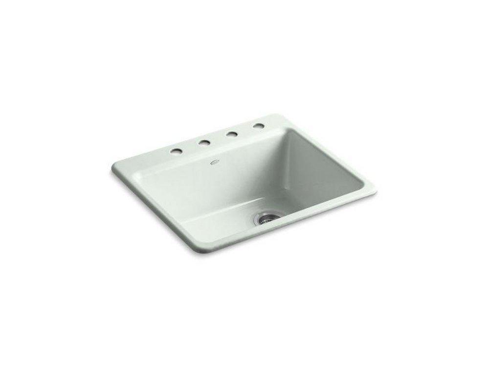 KOHLER Sea Salt&trade; *CVR* *RIVEBY SINK SGL SR 4H 