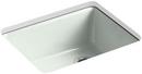 25 in. Undermount Cast Iron Single Bowl Kitchen Sink in Sea Salt™