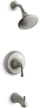 2 gpm Pressure Balancing Tub and Shower Trim Set with Single Lever Handle in Vibrant Brushed Nickel