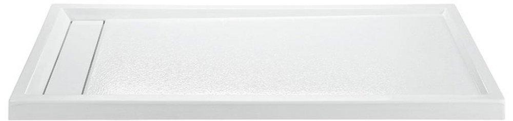 MTI Whirlpools&reg; White 72 X 36 Right Hand Acrylic Shower Base Designer White 