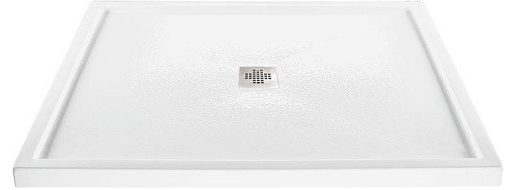 MTI Whirlpools&reg; White 48 x 36 in. Shower Base with Center Drain 