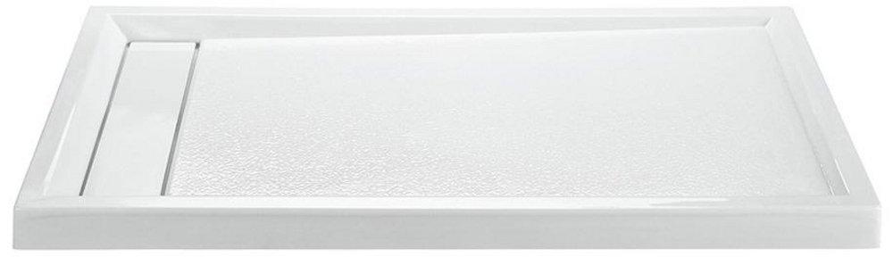 60 X 36 Right Hand Acrylic Shower Base Designer Biscuit 