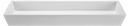 47-1/2 in. Undermount Rectangular Solid Surface Bathroom Sink in White Matte