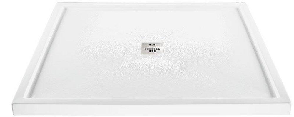 White 60 X 48 Center Acrylic Shower Base Designer 