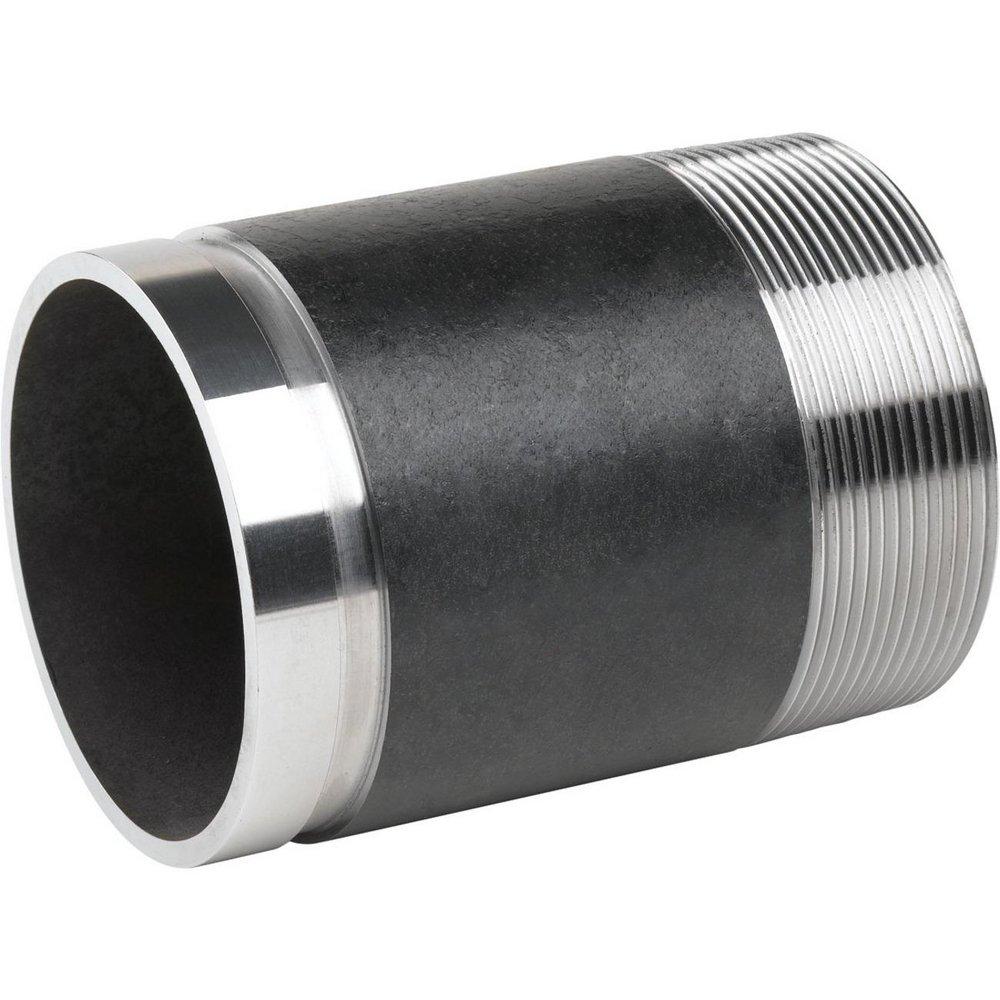 Victaulic 6 x 6 in. Schedule 40 Galvanized Grooved x Threaded Nipple 
