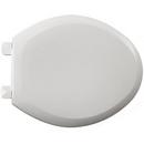 Plastic Elongated Closed Front With Cover Toilet Seat in White