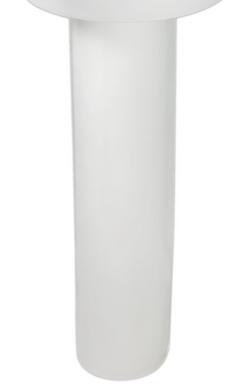 6-5/6 x 7-3/16 in. Pedestal Sink Base in White