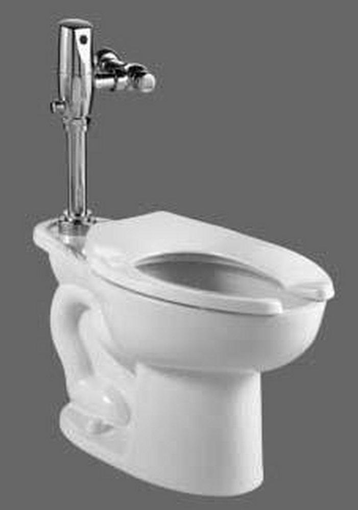American Standard White Plastic Elongated Open Front Toilet Seat 