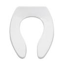 American Standard White Plastic Elongated Open Front Toilet Seat 