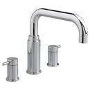Double Lever Handle Roman Tub Faucet in Polished Chrome