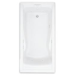 60 x 36 in. Whirlpool Drop-In Bathtub with Reversible Drain in White