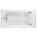 American Standard White 72 x 42 in. Whirlpool Drop-In Bathtub with Reversible Drain 