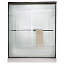 American Standard Oil Rubbed Bronze 69 x 24-1/4 x 48 in. Frameless Sliding Shower Door with Clear Glass 