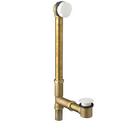 American Standard White 18-1/2 in. Brass Toe-Tap Drain 