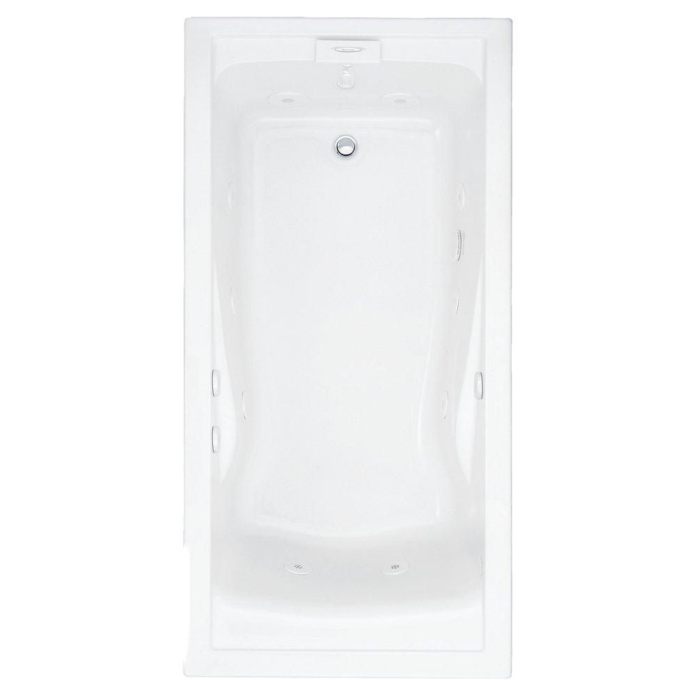 American Standard 72 x 36 in. Whirlpool DropIn Bathtub with Reversible