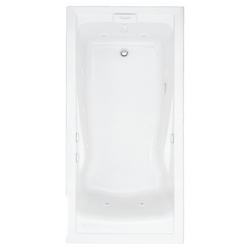 72 x 36 in. Whirlpool Drop-In Bathtub with Reversible Drain in White