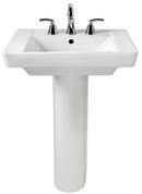 24 x 19 in. Rectangular Pedestal Bathroom Sink in White