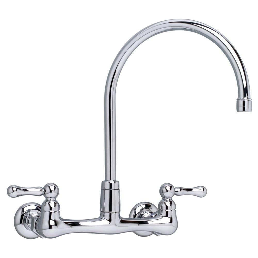 American Standard Polished Chrome Two Handle Widespread Bathroom Sink Faucet 