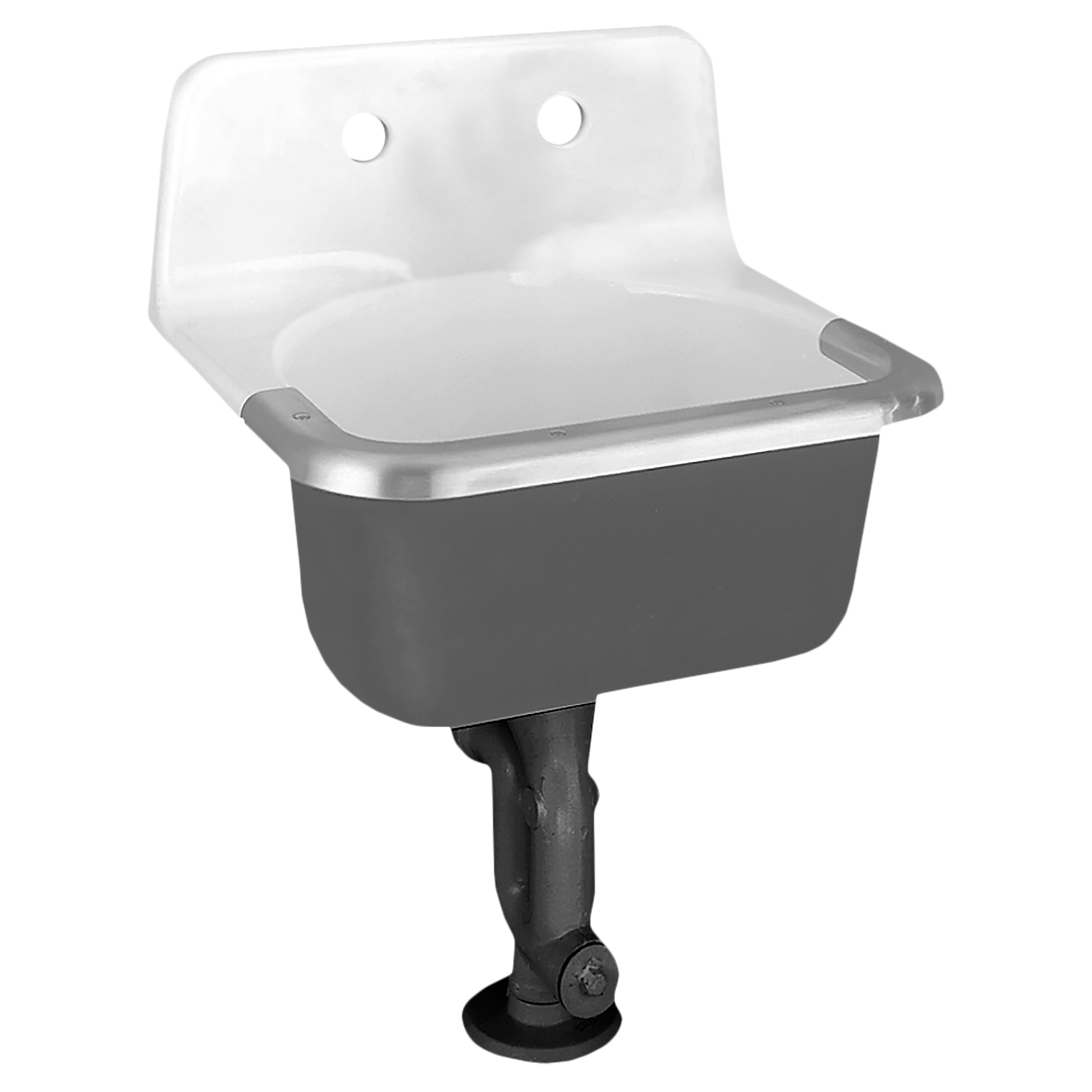 American Standard White Cast Iron Sink with Wall Hanger 