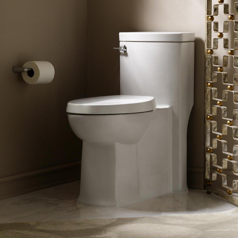 American Standard White 1.28 gpf Elongated One Piece Toilet with Slow Close Seat and Right Height Bowl 