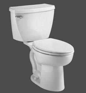 American Standard White 1.6 gpf Elongated Two Piece Toilet 