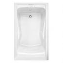 American Standard White 60 x 36 in. Soaker Drop-In Bathtub with Reversible Drain 