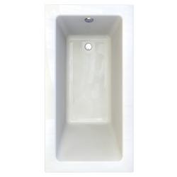 60 x 32 in. Whirlpool Drop-In Bathtub with Reversible Drain in White