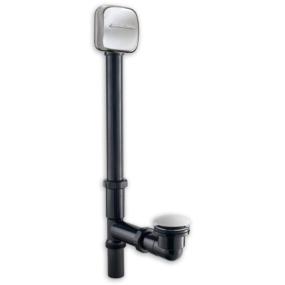 American Standard Bathing Polished Chrome Plastic Toe-Tap Drain 